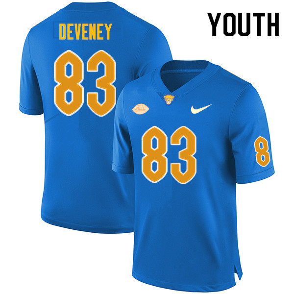 Youth #83 Dylan Deveney Pitt Panthers College Football Jerseys Sale-Royal